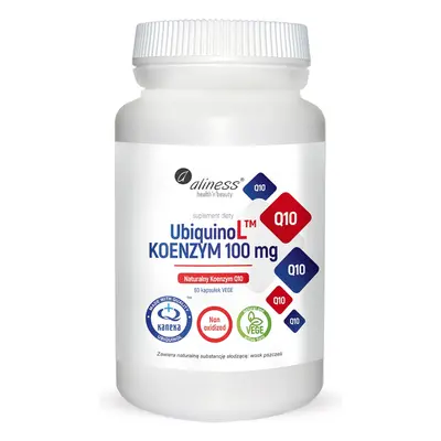 Zdrowe Serce Koenzym Q10 Aliness UbiquinoL KANEKA Naturalny Koenzym Q10 100mg 60vkaps