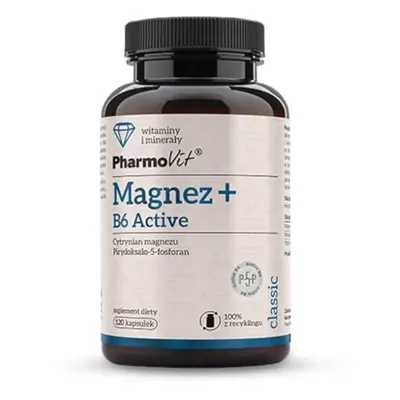 Magnez Witamina B Pharmovit Magnez + B6 Active 120kaps