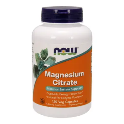 Minerały Magnez Now Foods Magnesium Citrate 400 mg 120vkaps