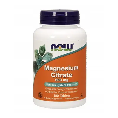 Minerały Magnez Now Foods Magnesium Citrate 200mg 100tab