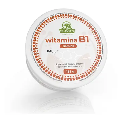 Witamina B Slavito Witamina B1 (Tiamina) z sokiem ananasowym 158g