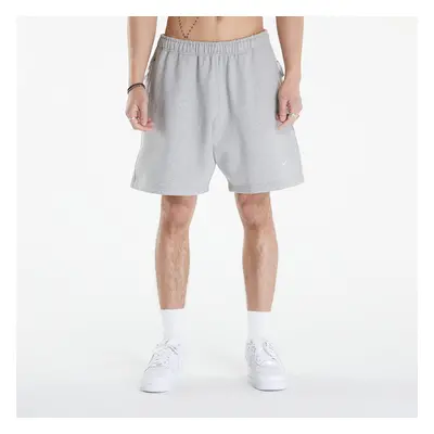 Szorty Nike Solo Swoosh Men's Fleece Shorts Dk Grey Heather/ White