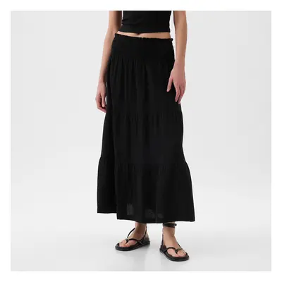 Spódnica GAP Pull On Gauze Maxi Skirt Black