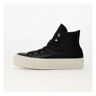 Trampki Converse Chuck Taylor All Star Lift Platform Water Repellent Leather Black/ Black/ Egret