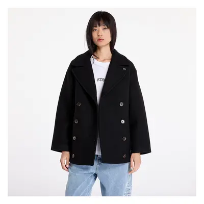 Płaszcz Tommy Jeans Wool Peacoat Black