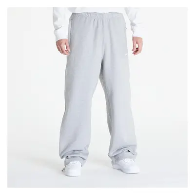 Spodnie dresowe Nike Solo Swoosh Men's Open-Hem Brushed-Back Fleece Pants Dk Grey Heather/ White