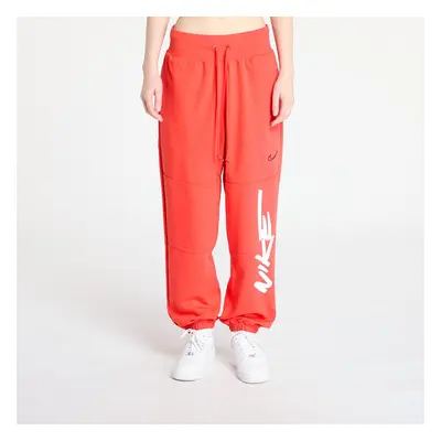 Spodnie Nike Sportswear Breaking Mid-Rise Oversized French Terry Pants Light Crimson