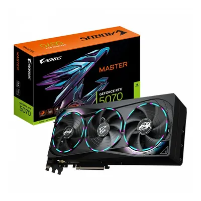 Gigabyte Karta graficzna GeForce RTX 5070 AORUS MASTER 12GB GDDR7 192bit HDMI/3DP