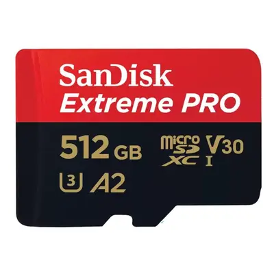 SanDisk Karta Extreme Pro microSDXC 512GB 200/140 MB/s A2 V30 U3