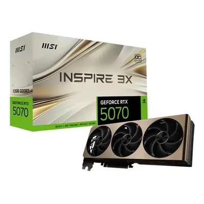 MSI Karta graficzna GeForce RTX 5070 12G INSPIRE 3X OC