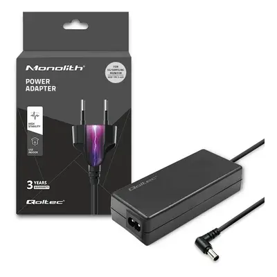 Qoltec Zasilacz sieciowy do monitora LG/Samsung 65W | 19V | 3.42A | 6.5x4.4 |+kabel zasilający