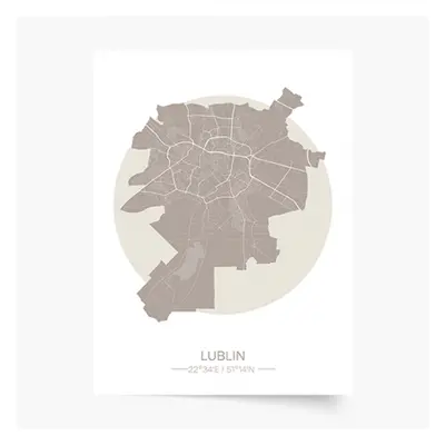 Plakat, Polskie miasta: Lublin, 70x100