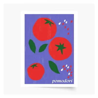 Plakat, Włoska kuchnia - Pomodori, 60x80