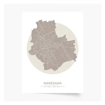 Plakat, Polskie miasta: Warszawa, 30x40