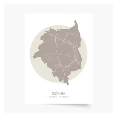 Plakat, Polskie miasta: Gdynia, 20x30