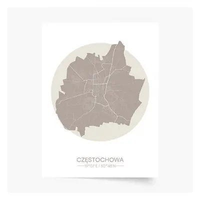 Plakat, Polskie miasta: Częstochowa, 60x80