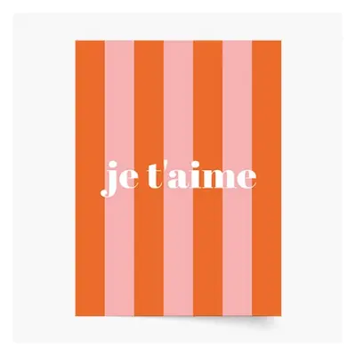 Plakat, je t'aime, 30x40