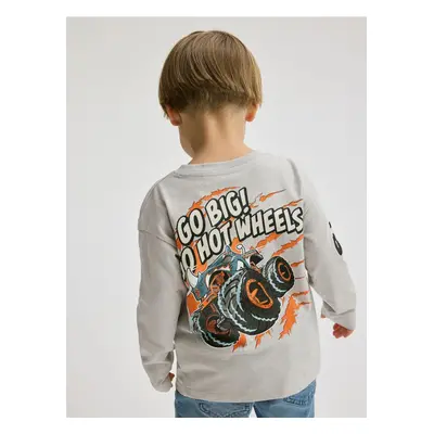 Reserved - Longsleeve Hot Wheels - jasnoszary