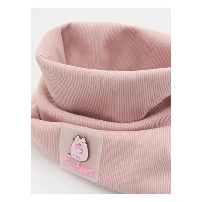 Reserved - Prążkowany komin Pusheen - różowy