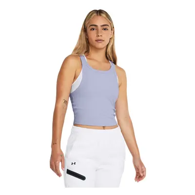 Damski top treningowy Under Armour Meridian Rib Crop Tank - fioletowy