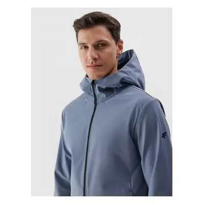 Męska kurtka softshell membrana 5000 4F 4FWAW24TSOFM283 - niebieska