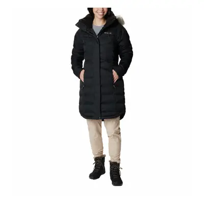 Damski płaszcz puchowy pikowany Columbia Belle Isle Mid Down Jacket - czarny