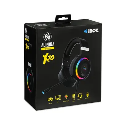 Słuchawki gamingowe iBOX Aurora X10 RGB