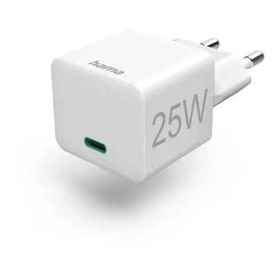 Ładowarka sieciowa Hama Mini Power Delivery (PD)/Qualcomm 25W biała