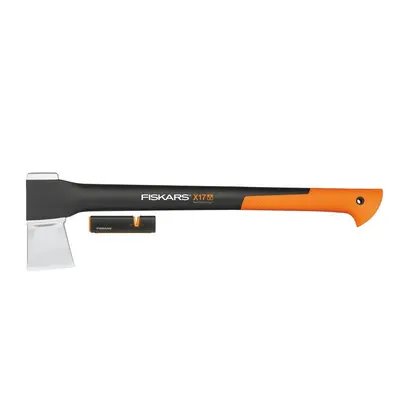 Zestaw Fiskars siekiera X-series X17 + ostrzałka Xsharp