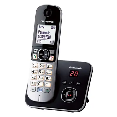 Panasonic KX-TG6821 cyfrowy telefon DECT (redukcja szumu, biały ekran LCD 1.8", tryb One Touch E