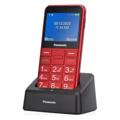 Panasonic KX-TU155 telefon komórkowy dla seniora (połączenia priorytetowe, czytelny ekran 2.4", 