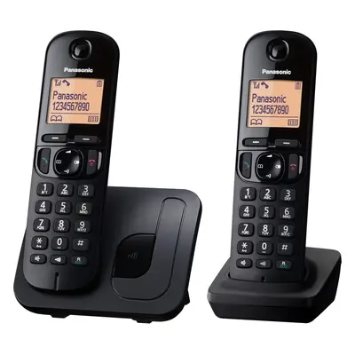 Panasonic KX-TGC212 cyfrowy telefon bezprzewodowy z 2 słuchawkami (tryb ECO, blokowanie połączeń