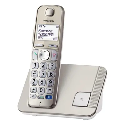 Panasonic KX-TGE210 cyfrowy telefon bezprzewodowy (tryb Eco Plus, blokowanie niechcianych połącz