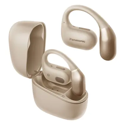 Panasonic RB-F10 otwarte słuchawki bezprzewodowe (nie zatykają kanałów usznych, 2 mikrofony, ENC, Bluetooth, Multipoint, wodoodp