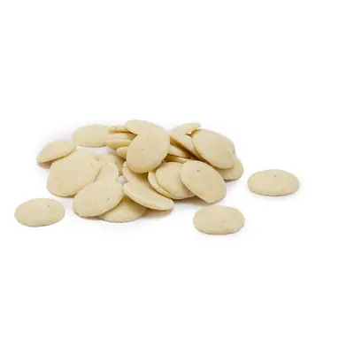 CZEKOLADOWE PASTYLKI BIAŁA CZEKOLADA Z KAWALKAMI WANILII BIO, 50g