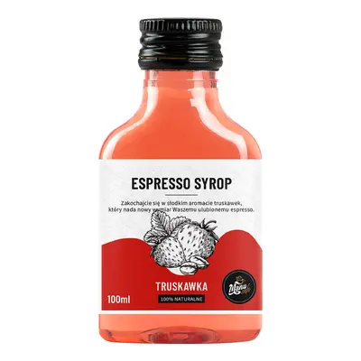 Syrop do espresso Truskawka - 100 ml