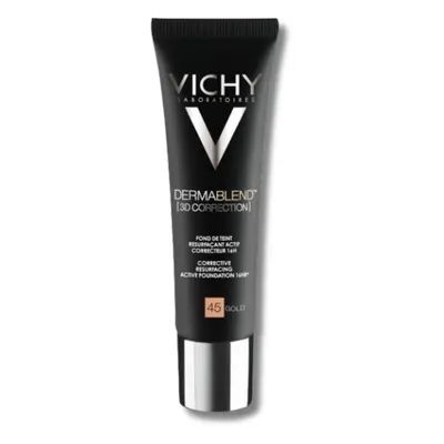 VICHY DERMABLEND 3D Podkład Wyrównujący Powierzchnię Skóry Odcień 45 (Gold) - 30ml