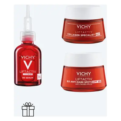 VICHY Zestaw Przebarwienia Liftactiv Specialist B3 Serum 30ml + Krem Na Dzień 50ml + Collagen Sp