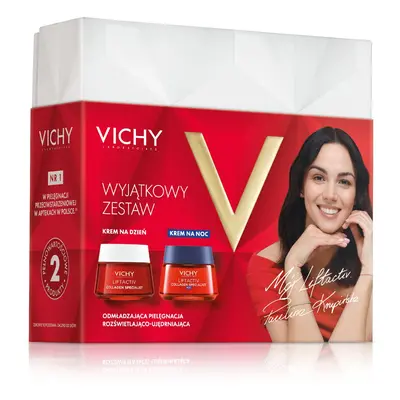 VICHY LIFTACTIV Collagen Specialist Zestaw Ujędrniający Krem Na Dzień 50 ml + Rozświetlający Kre