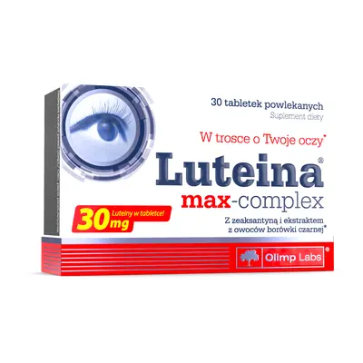 OLIMP LUTEINA MAX - COMPLEX Korzystny Wpływ Na Wzrok - 30 tabletek