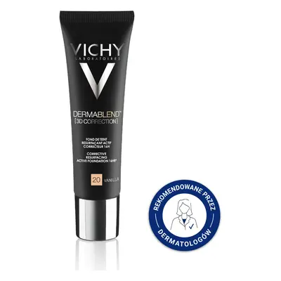 VICHY DERMABLEND 3D Podkład Wyrównujący Powierzchnię Skóry Odcień 20 (Vanilia) - 30ml