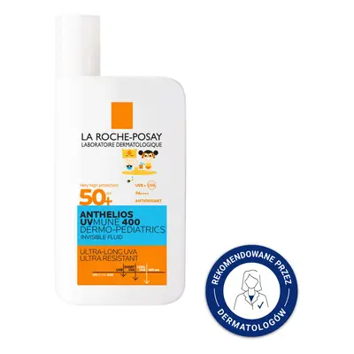 LA ROCHE-POSAY ANTHELIOS UVMUNE 400 DERMO-PEDIATRICS Niewidoczny Fluid SPF 50+ - 50 ml