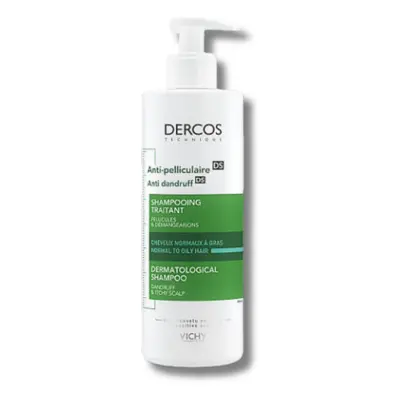 VICHY DERCOS Szampon Przeciwłupieżowy Do Włosów Tłustych- 390ml