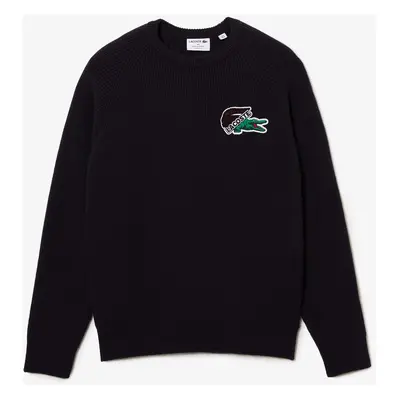 Lacoste męski sweter świąteczny z dużym krokodylem