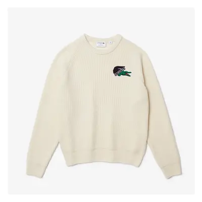 Lacoste męski sweter świąteczny z dużym krokodylem