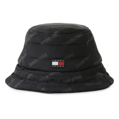 Tommy Jeans Damski bucket hat Kobiety Sztuczne włókno czarny wzorzysty