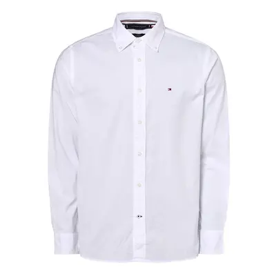 Tommy Hilfiger Koszula męska Mężczyźni Regular Fit Bawełna biały jednolity button down