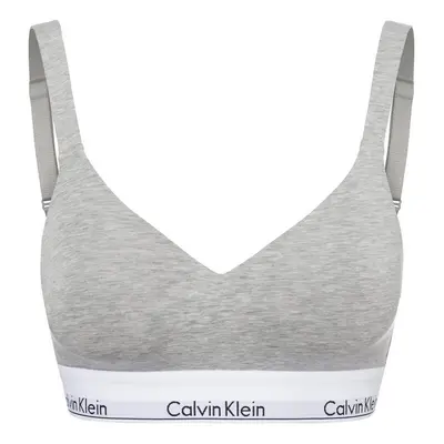 Calvin Klein Stanik damski Kobiety Bawełna szary|biały marmurkowy