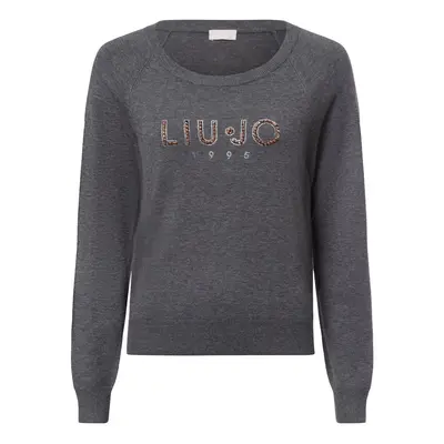 Liu Jo Collection Sweter damski z dzianiny Kobiety szary jednolity