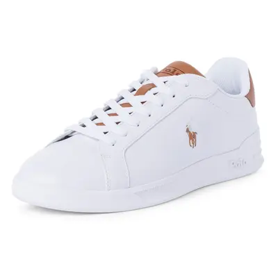 Polo Ralph Lauren Męskie skórzane buty sportowe Mężczyźni skóra biały jednolity